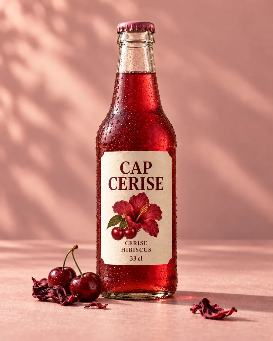 Cerise Hibiscus CAP CERISE