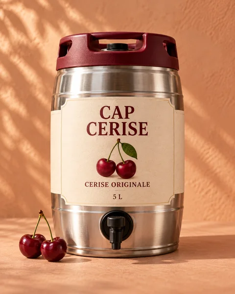 Illustration IA Fût Cerise